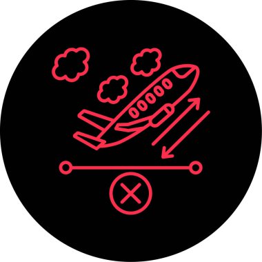 uçak ikonu vektör illüstrasyonu