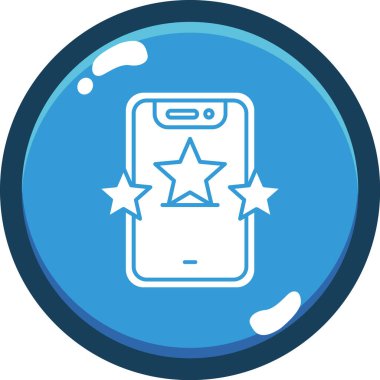 Bir yıldız simgesinin vektör illüstrasyonu