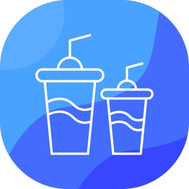 içecek simgesi, vektör illüstrasyonu