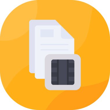 belge dosya simgesi düz biçimli