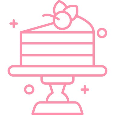 Mumlu doğum günü pastası, vektör illüstrasyonu