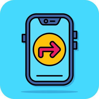 uygulama simgesi, vektör illüstrasyonlu cep telefonu