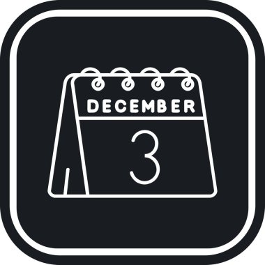 Takvim simgesi, vektör çizimi