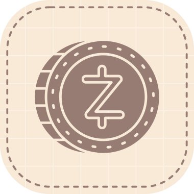 Moda biçimi izole edilmiş arkaplanda zzz simgesi