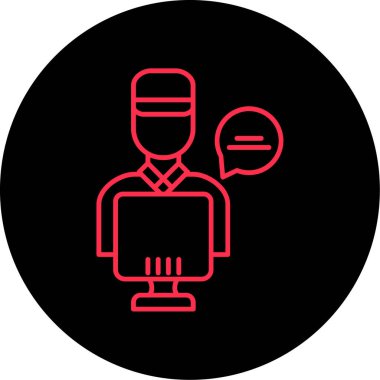 Vektör Avatar Simgesi illüstrasyonu