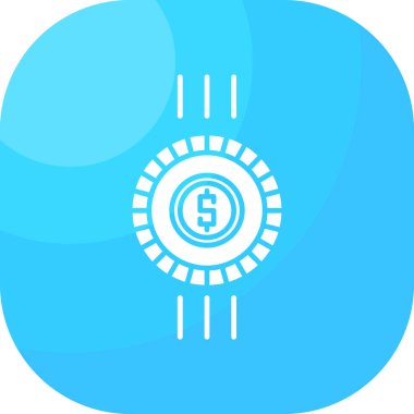 vektör para düz simgesi