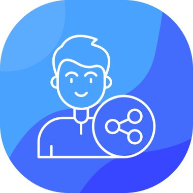 Sakallı bir adamın vektör çizimi