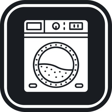 Çamaşır makinesi simgesinin gösterimi