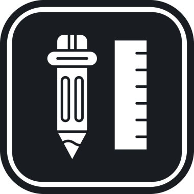 Kalem. Web simgesi basit bir illüstrasyon. kalem, vektör, çizim