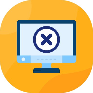 Bilgisayar. Web simgesi basit illüstrasyon