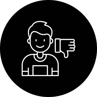 İnsan simgesinin vektör illüstrasyonu