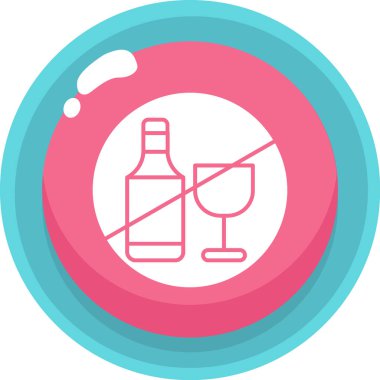 Rozet & taslak biçiminde alkollü içecek simgesi