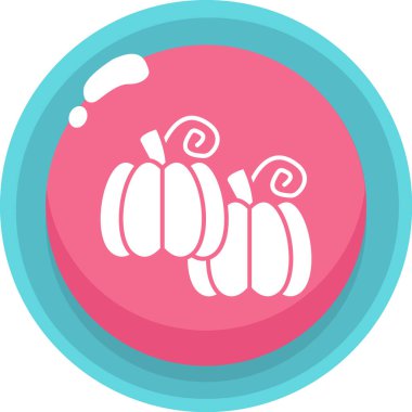 Balkabağım. Web simgesi basit illüstrasyon