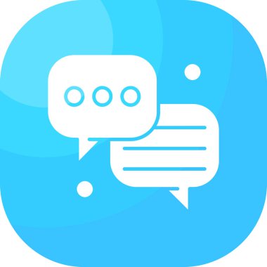 Mesaj var. Web simgesi basit illüstrasyon