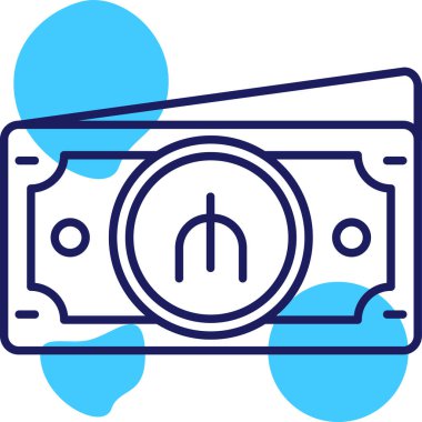 Dolar. Web simgesi basit illüstrasyon