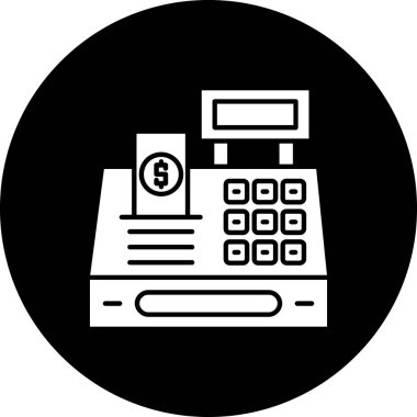 ATM 'de. Web simgesi basit tasarım