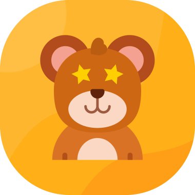 Düz vektör simge ayı