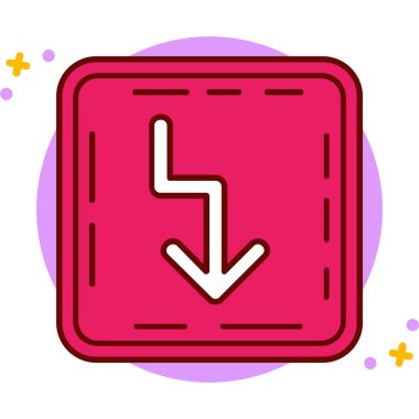 Modern bir simgenin vektör illüstrasyonu