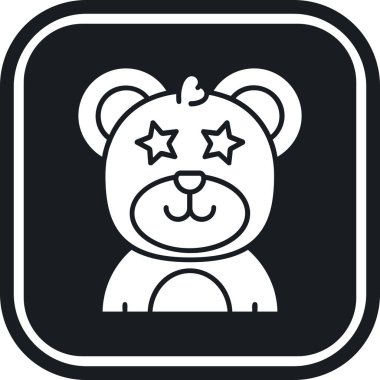 Ayı simgesinin vektör illüstrasyonu