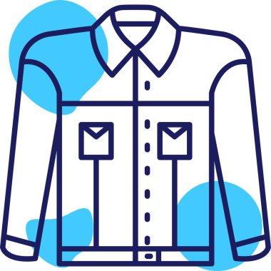 Gömlek. Web simgesi basit illüstrasyon