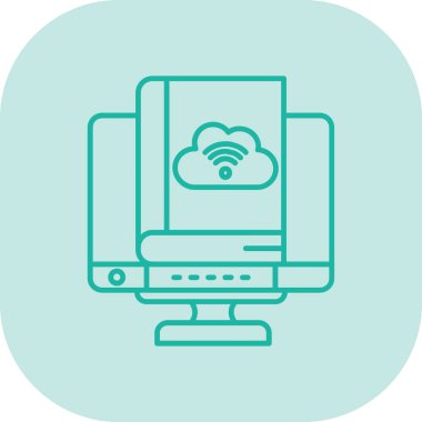 Wi-Fi bulut simgesi. İnternet simgesi vektör illüstrasyonu