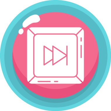 video. Web simgesi basit illüstrasyon