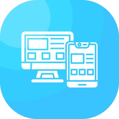 Web tasarım vektör çizgisi simgesi