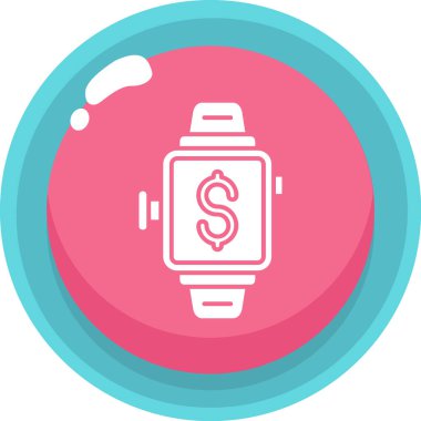 Para için. Web simgesi basit illüstrasyon