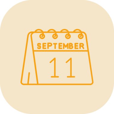 17 Eylül takvim günü, ayın günü, beyaz arkaplandaki basit vektör simgesi