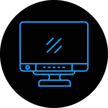 Bilgisayar simgesinin vektör illüstrasyonu