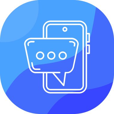 Sohbet simgesi, vektör çizimi