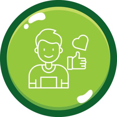 Simge vektör illüstrasyonu gibi