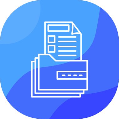 veri depolama. Web simgesi basit illüstrasyon