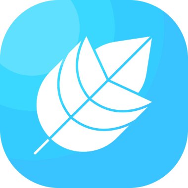 Yaprak ikonu vektör illüstrasyonu