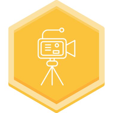 Kamera. Web simgesi basit illüstrasyon