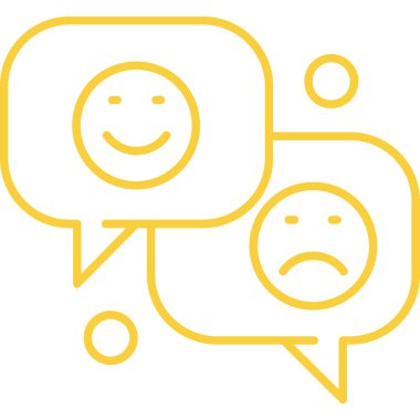 Müşteri geri bildirimi. vektör simgesi basit taslağı