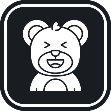 bebek yüzü simgesi, vektör illüstrasyonu