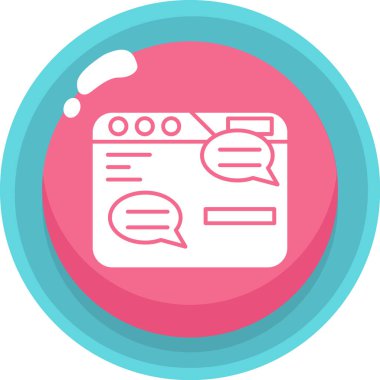 Mutfak. Web simgesi basit illüstrasyon