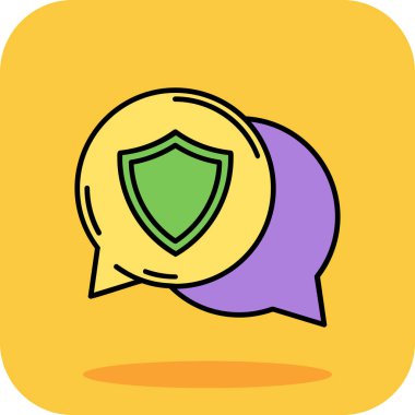 İleti kabarcığı vektör illüstrasyonu