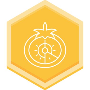 Pusula. Web simgesi basit illüstrasyon