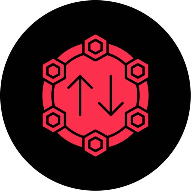 Saat ile seo modern simge vektör illüstrasyonu