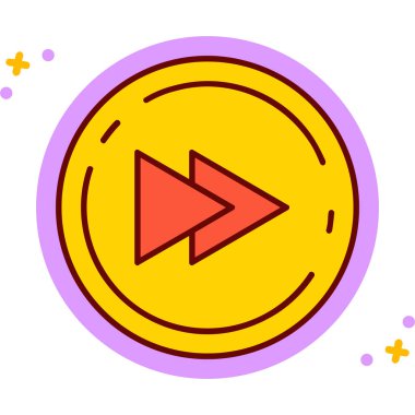 Medya. Web simgesi basit illüstrasyon