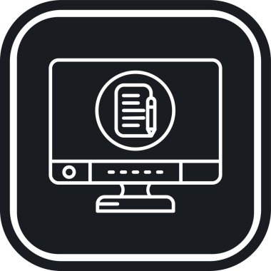 bilgisayar vektör çizgisi simgesi, dekor