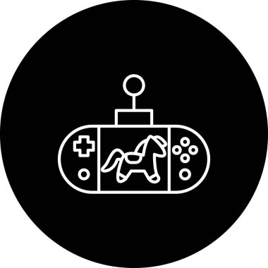 Oyun simgesinin vektör illüstrasyonu