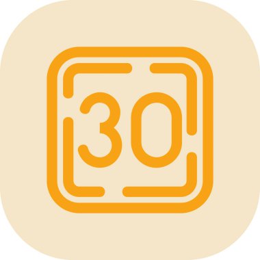 3 numara, vektör illüstrasyonu