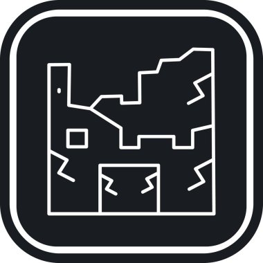 Yapı simgesinin vektör illüstrasyonu