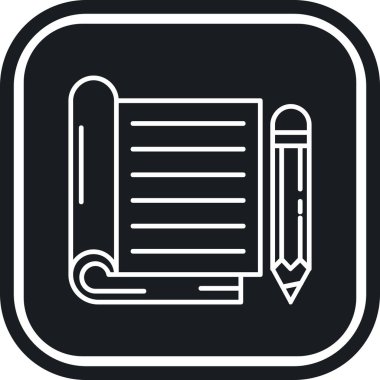 kalem simgesi vektör illüstrasyonu