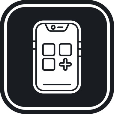 - Telefon. Web simgesi basit illüstrasyon