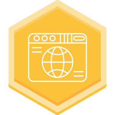 Modern b 'nin vektör çizimi fırın simgesinden yoksun