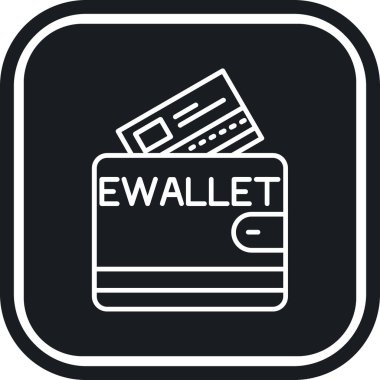 Cüzdanında basit bir kredi kartı simgesi var